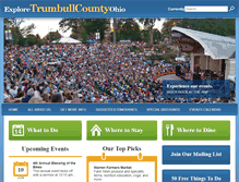 Tablet Screenshot of exploretrumbullcounty.com